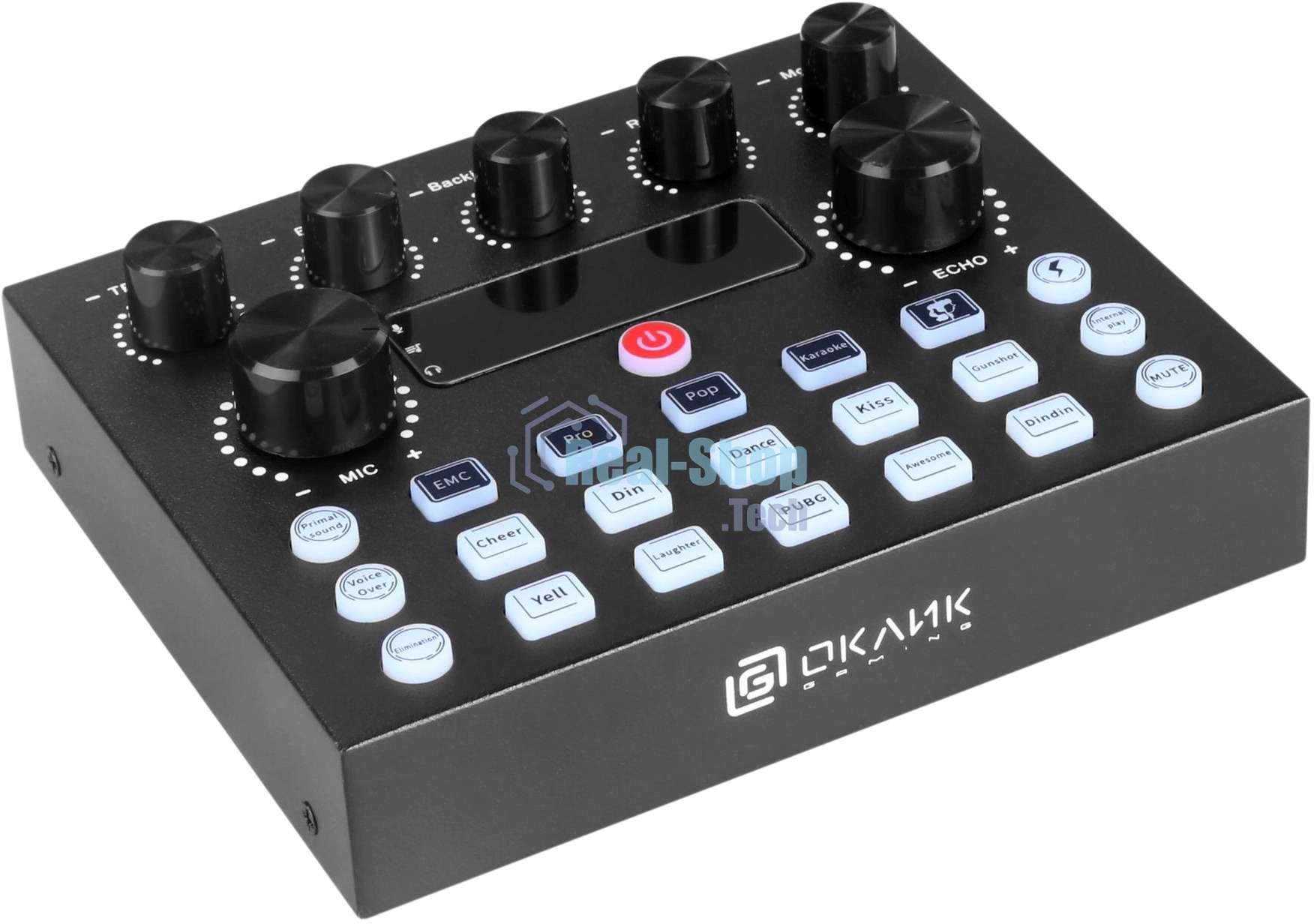 Микрофон проводной Оклик SM-600G 2.5м черный