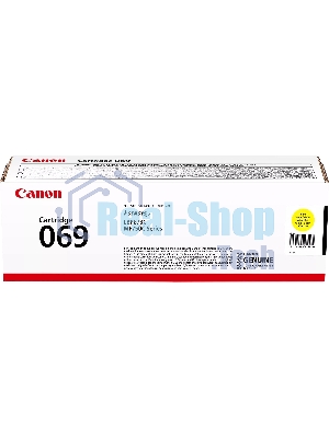Картридж лазерный Canon 069Y (5091C002) желтый (2000 стр.) для Canon MF752Cdw/754Cdw, LBP673Cdw