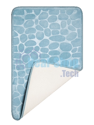 Коврик для ванной Еврогарант Pietra, 50х80 см, аквамарин, память формы