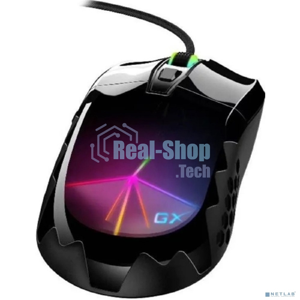 Мышь проводная Genius Scorpion M715 черный, 7200 dpi, USB, кнопки - 6