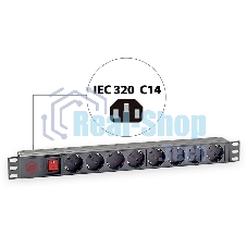 Блок распределения питания Sysmatrix PD 0802.000 гор.размещ. 8xSchuko базовые 16A C14