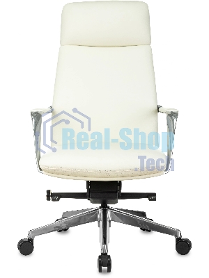 Кресло Бюрократ VEGA белый, кожа