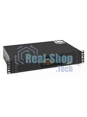 Источник бесперебойного питания ExeGate ServerRM UNL-2000.LCD.AVR.2SH.3C13.USB.2U 2000VA/1200W, Color LCD, AVR, 2*Schuko+3*C13, USB, 2U, установка в стойку, черный
