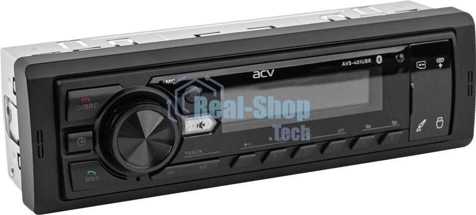 Автомагнитола ACV AVS-401UBR, 1 DIN, Bluetooth, USB Type-A, AUX