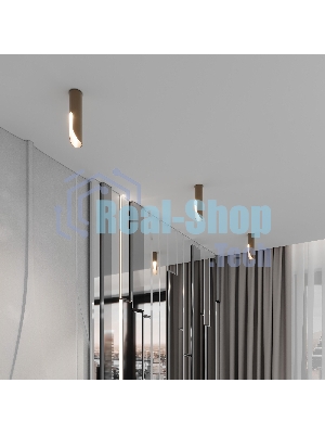 25113/LED 7W 4000K / Светильник потолочный светодиодный / латунь