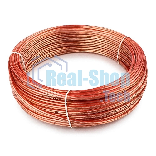 Акустический кабель Cablexpert CC-TC2x0,75-30M, прозрачный, 30 м, бухта