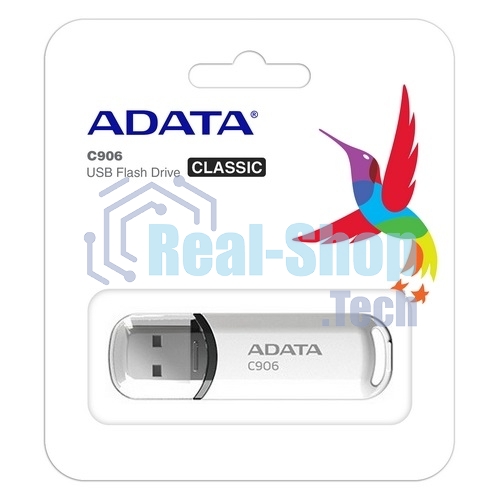 Флешка USB ADATA C906 (AC906-32G-RWH), 32Gb, USB 2.0, R/W 15/5, белый
