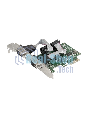 Контроллер ExeGate EXE-307 PCI-E, 2*COM port (OEM)