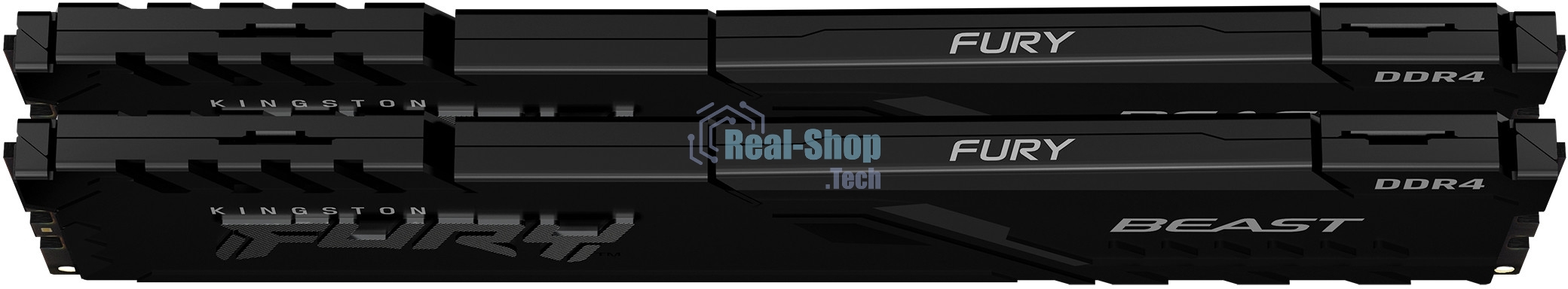Оперативная память Kingston Fury Beast, DDR4, 64GB (2x32GB), 3600MHz, CL18, DIMM, с радиатором, черный