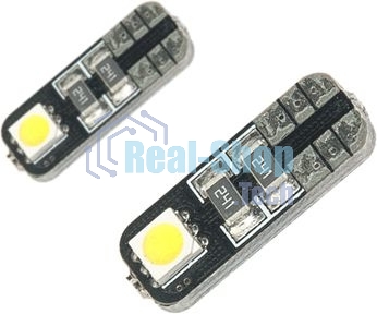 Лампа автомобильная светодиодная Sho-Me CAN-T10 T10 12В (упак.:2шт)