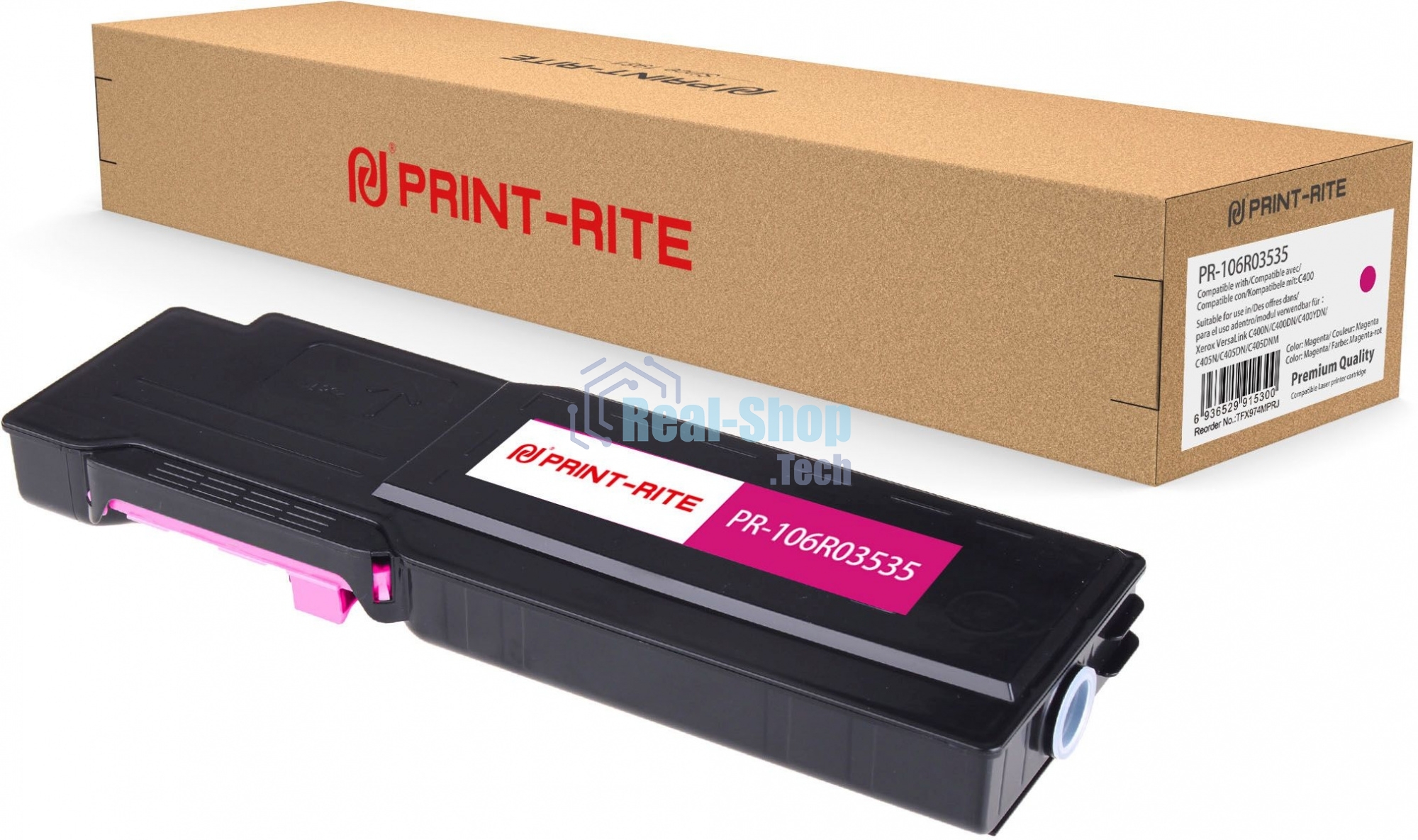 Картридж лазерный Print-Rite TFX974MPRJ PR-106R03535 106R03535 пурпурный (8000стр.) для Xerox VersaLink C400DN/C405DN/C400/405/C400N/C405N