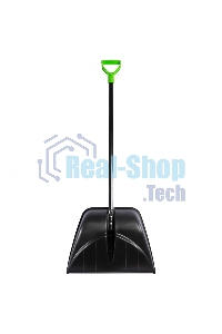 Лопата для уборки снега пластиковая PROFI, 550х415х1405 мм, алюминиевый черенок, Palisad