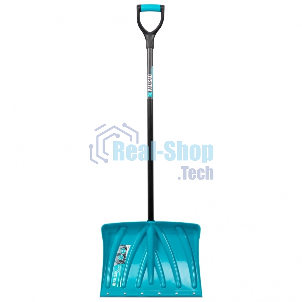Лопата для уборки снега пластиковая LUXE,460х335х1300 мм, металлопластиковый черенок Palisad