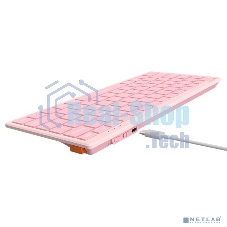 Клавиатура A4Tech FBX51C беспроводная, Bluetooth, радиоканал розовый