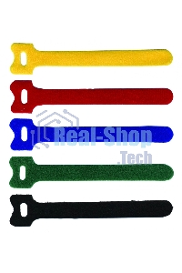 Хомут-липучка 125мм, 20 шт., желтый