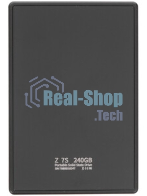 Внешний SSD Netac Z6S 240Gb USB 3.2 Gen 2 Type-C External SSD, R/W up to 550MB/480Mb/s,with USB-C to USB-A cable and USB-A to USB-C adapter