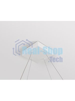 Подвесной светодиодный светильник Ambrella light FL5802/1+4 WH белый 50W 3000K/4200K/6400K 600*600*1200 (без ПДУ)