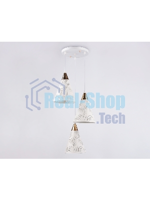 Светильник Ambrella light TR8433/3 WH/FGD белый/золото E27/3 max 40W D360*800