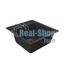 Мойка для кухни BAU Stil Black stone 45х50, выпуск с сифоном в комплекте, черный камень
