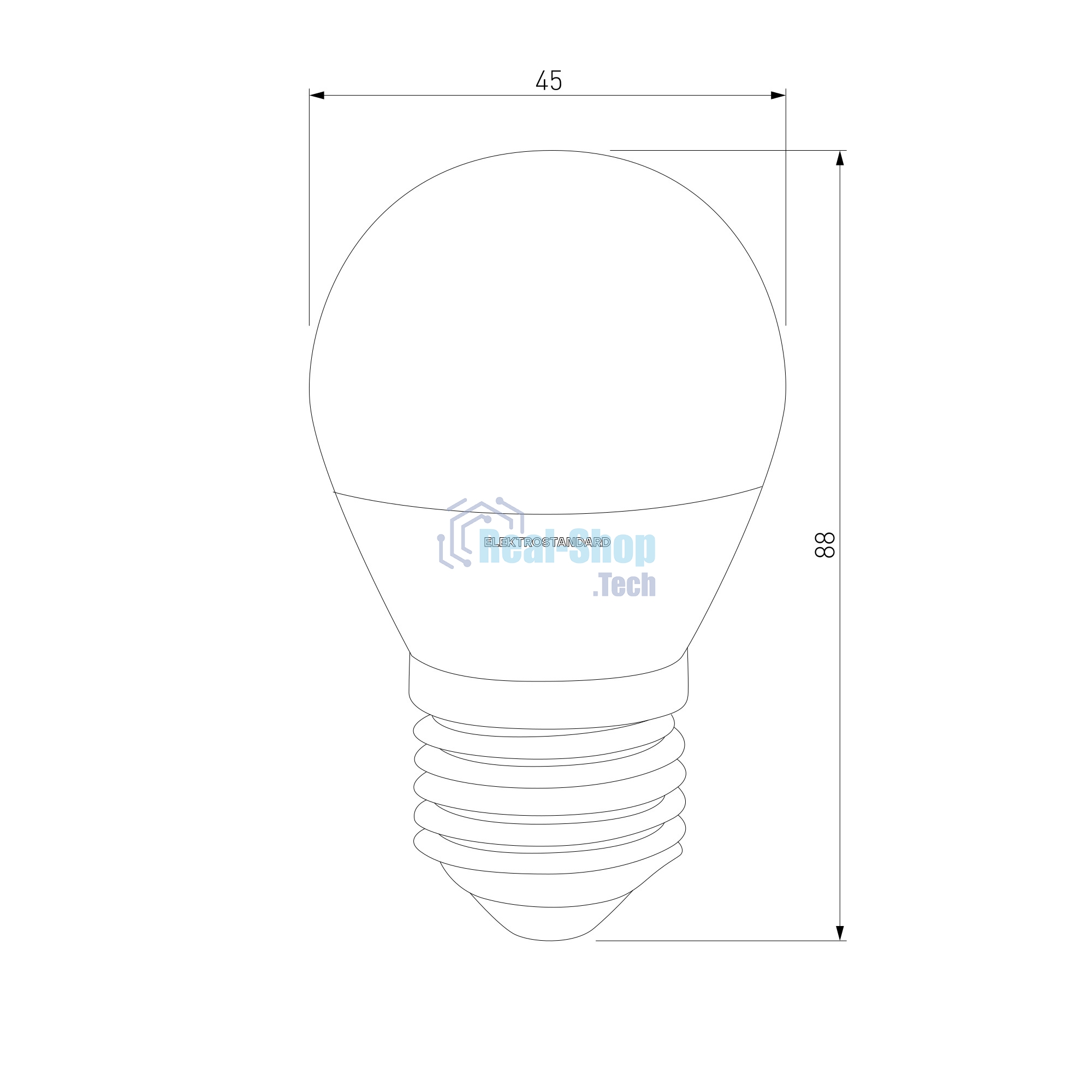 BLE2764/ светодиодная лампа Mini Classic  LED 9W 6500K E27