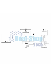 Выключатель клавишный Rexant 12V 35А (4с) ON-OFF с красной LED подсветкой