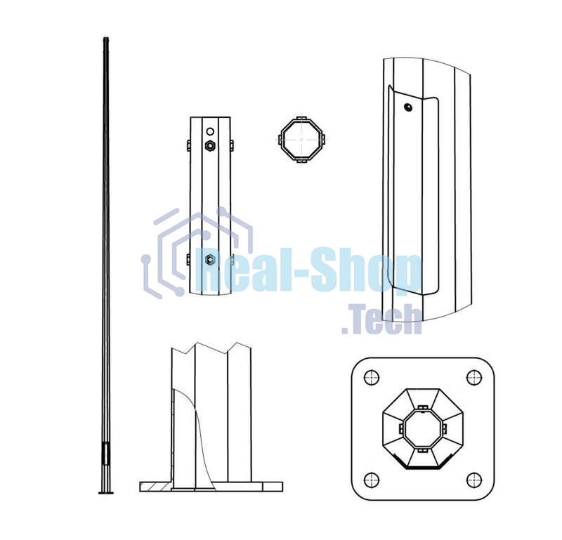 Опора ОГКл-8 верх 75 гор. цинк Пересвет В00004483