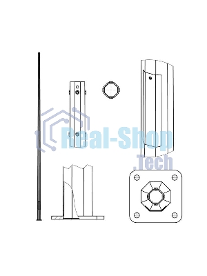 Опора ОГКл-8 верх 75 гор. цинк Пересвет В00004483