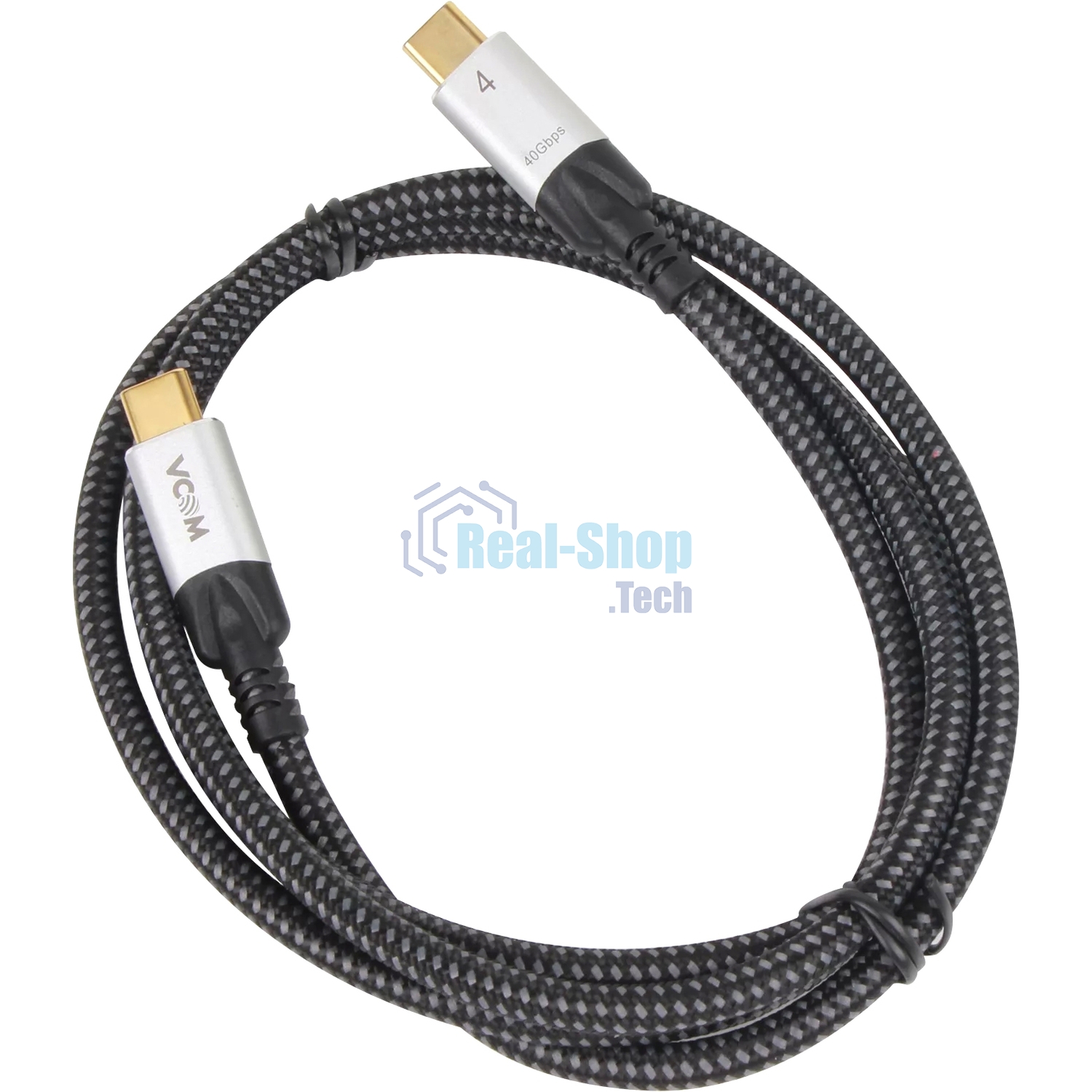Кабель USB4 TCM--TCM, 5K@60Hz, 40Gbps, PD 240W, 5A, VCOM, 1.2м