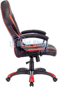 Кресло игровое A4TECH Bloody GC-250, на колесиках, искусственная кожа/ткань, черный/красный