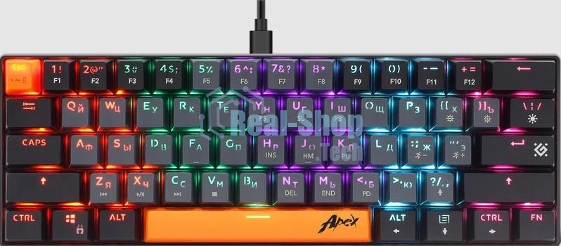 Клавиатура проводная Defender USB APEX GK-002 RU