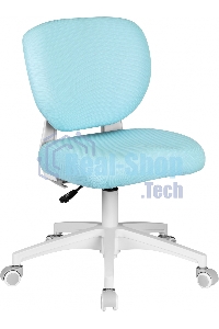 Кресло детское Cactus CS-CHR-3594BL голубой, крестов. пластик белый