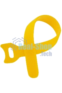 Хомут-липучка 125мм, 20 шт., желтый