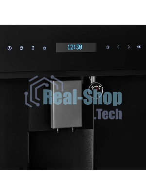 Автоматическая кофемашина Kuppersberg KCM 182 Black коллекция High-Tech,управление сенсорное,максимальное давление 20 бар,емкость для воды 1.8л, есть капучинатор,приготовление кофе автоматическое, материал панели стекло, черный