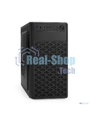Компьютерный корпус Minitower ExeGate mEVO-7803 (mATX, без БП, 2*USB+1*USB 3.0, HD аудио, черный, 2 вент. 12см с RGb подсветкой)