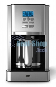 Кофеварка капельная BQ CM1004 серебристый/черный, исп. кофе - молотый, 1.8 л, 1000 Вт.