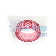 Комплект встраиваемого светильника Ambrella light XC6520042 SWH/PI белый песок/розовый MR16 GU5.3 (C6520, N6152)