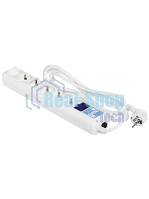 Фильтр-удлинитель PC PRO, 3 м, 6 р, белый, 16А, SPL6-16-P-3M
