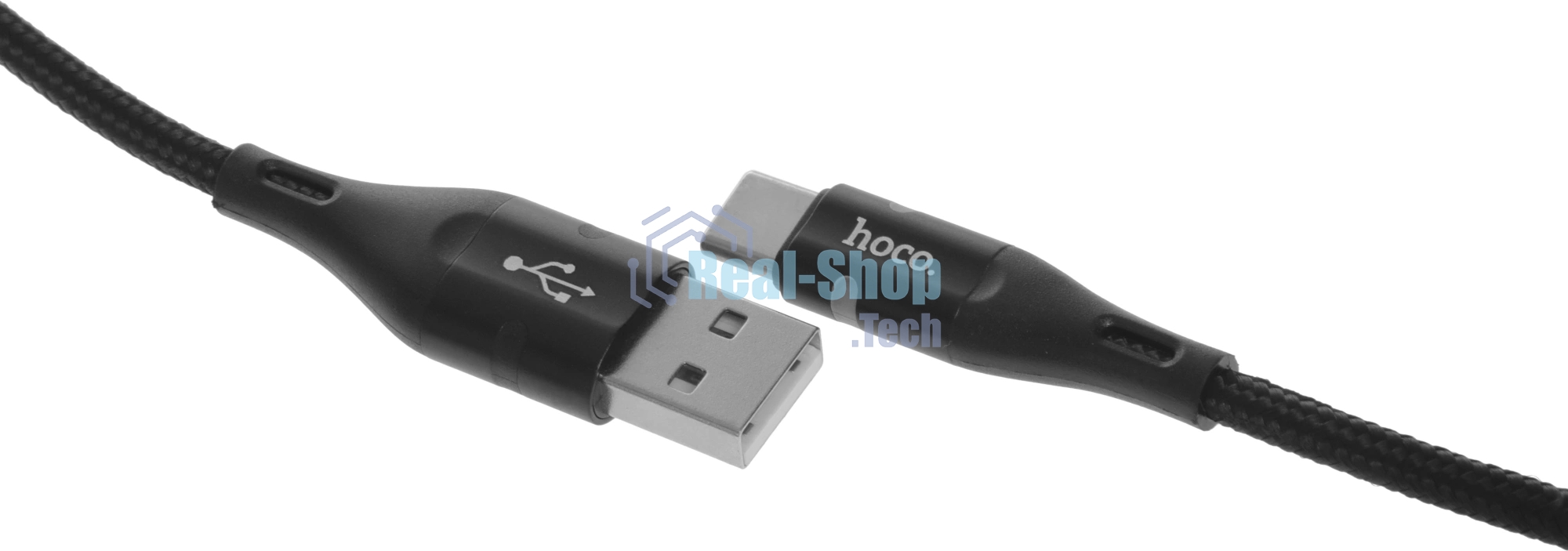 Кабель Hoco U93 Shadow Type-C USB (m)-USB Type-C (m) 1.2м черный коробка