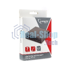 Кард-ридер Gembird FDI2-ALLIN1-02-B/черный/SD/T-Flash/Micro-SD/Micro-SDHC/Micro-SDXC/USB 2.0/метал