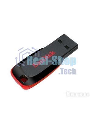 Флешка USB Sandisk CZ50 Cruzer Blade (SDCZ50-032G-B35), 32Gb, USB 2.0, R/W 15/4, черный/красный