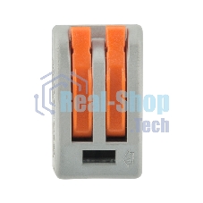 Универсальная клемма Rexant 2-проводная, серая (0,08-2,5/4 мм²) (50 шт./уп.)