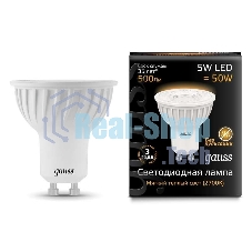 Лампа светодиодная Gauss 101506105 LED MR16 GU10 5W 3000K