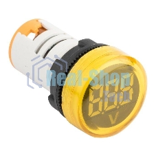 Индикатор значения напряжения ED16-22VD жел. PROxima EKF ed16-22vd-y