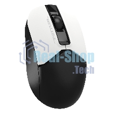 Мышь беспроводная A4Tech Fstyler FG12S белый/черный, 1200 dpi, радиоканал, USB, кнопки - 3