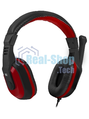 Комплект клавиатура+мышь Defender Target MKP-350 проводной, USB, 3200 DPI, чёрный/красный