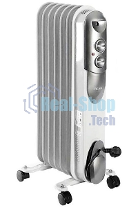 Обогреватель масляный Ресанта ОМПТ-7Н (7 секций) белый, 1500 Вт, 15 м2, термостат 67/3/3