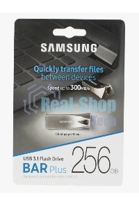 Флешка USB 256Gb USB USB 3.1 Samsung BAR Plus (up to 300Mb/s) (MUF-256BE3/APC)