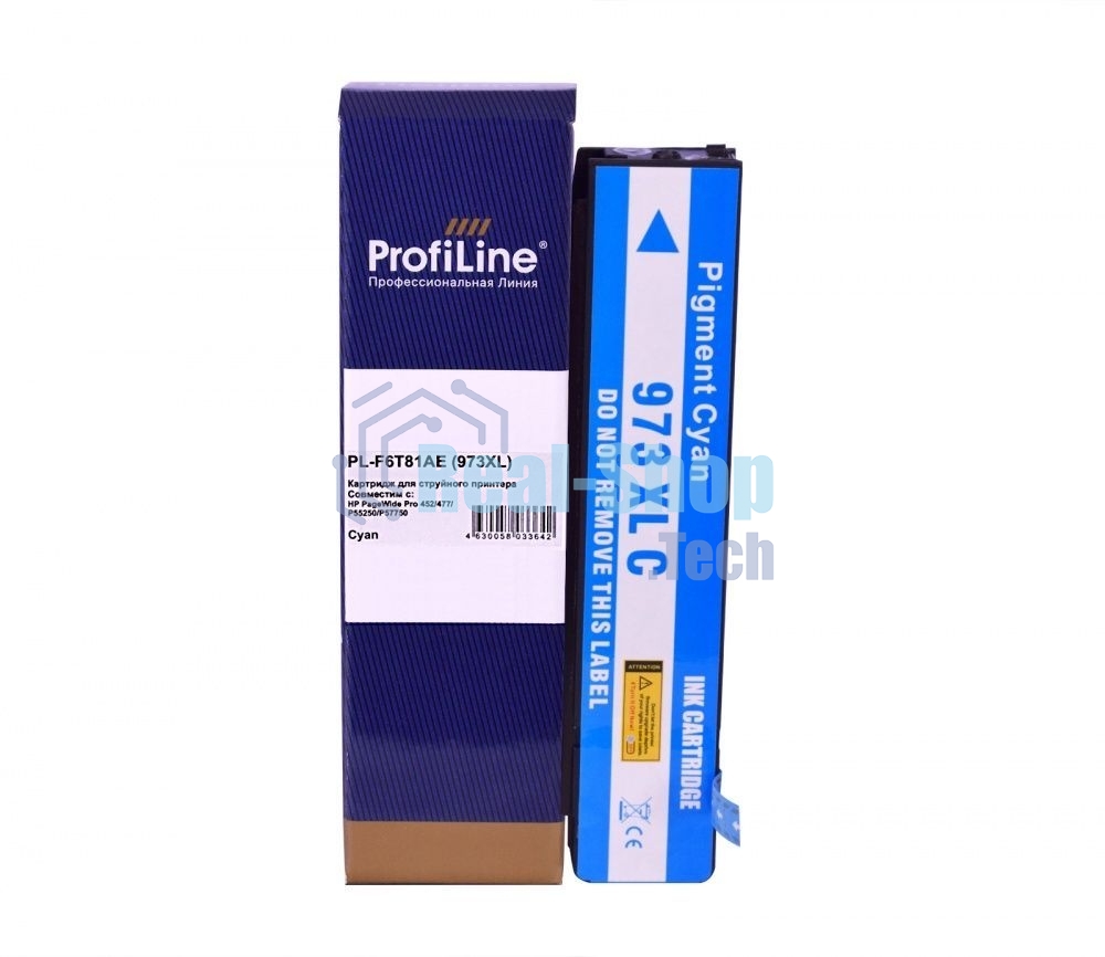 Картридж струйный ProfiLine PL-F6T81AE (№973XL) для принтеров HP PageWide Pro 452/477/P55250/P57750 с чернилами Cyan