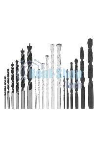Набор сверл по бетону, металлу, дереву Sparta 3-4-5-6-8-10 мм, 18 шт. пласт. бокс, цилин. хвост.