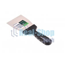 Шпательная лопатка из нержавеющей стали Сибртех, 80 мм, пластмассовая рукоятка